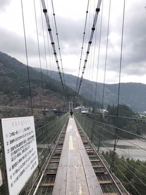谷瀬の吊り橋