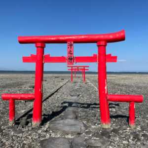 大魚神社の海中鳥居