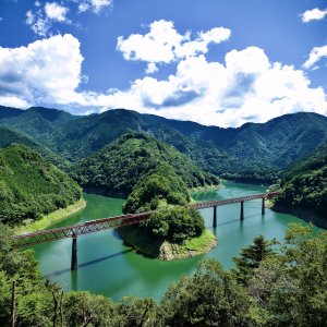 奥大井湖上駅展望スポット